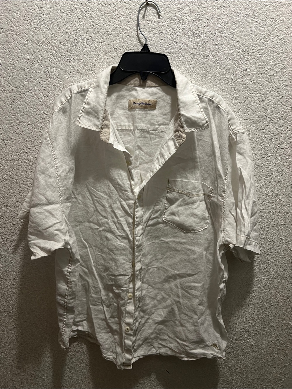 Tommy Bahama White Short-Sleeve Button-Down Shirt